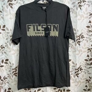 Filson Ranger Graphic T Shirt Short Sleeve Size Medium M Gray